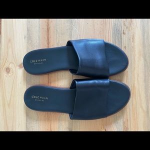 Cole Haan black slides